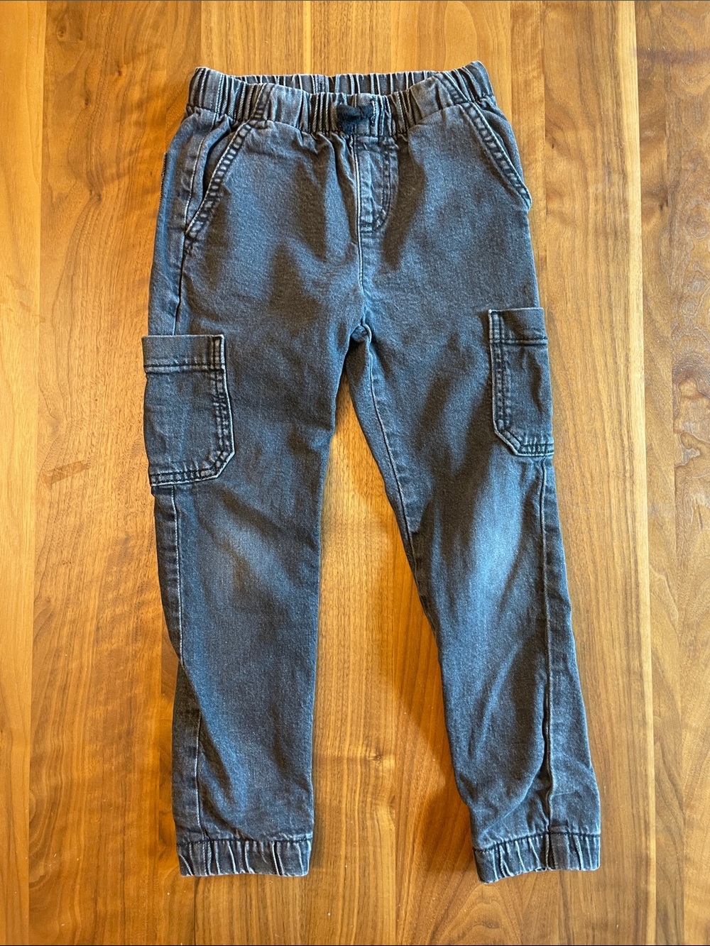 Cat & Jack Charcoal Elastic-Waist Cargo Joggers